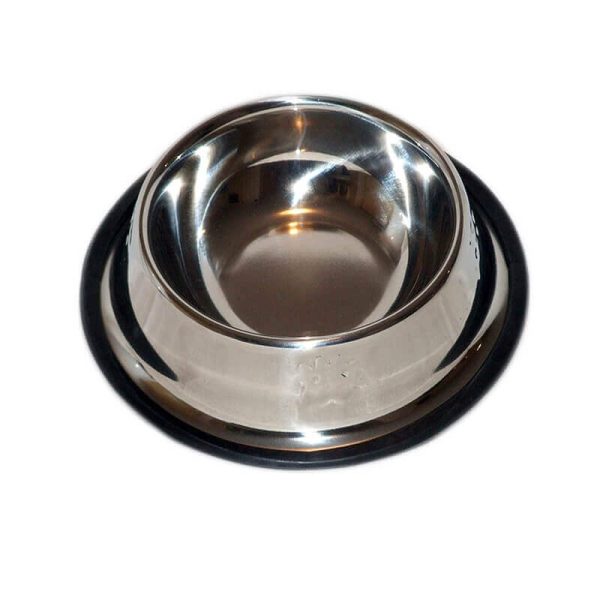 Castron inox cu margine cauciuc simplu 0.24 l