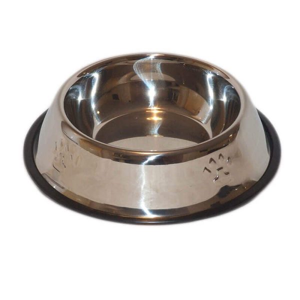 Castron inox cu margine cauciuc simplu 3.5 l