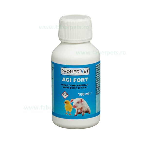 Aci-fort, acidifiant uz veterinar 100 ml