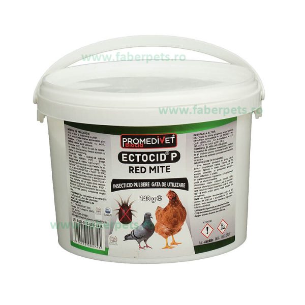 Ectocid RED MITE pulbere pt gaini si porumbei 140 gr