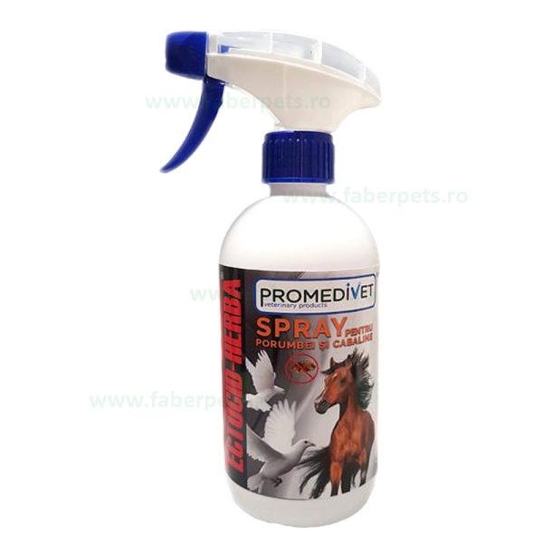 Ectocid-Herba Spray antiparazitar porumbei si cabaline 500 ml