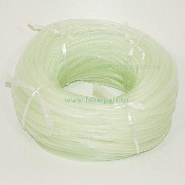 Furtun aer moale 4 mm, alb transparent 100m/rola