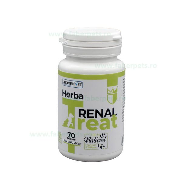 Tablete Herba-Treat Renal ptr caini si pisici 70*1 g
