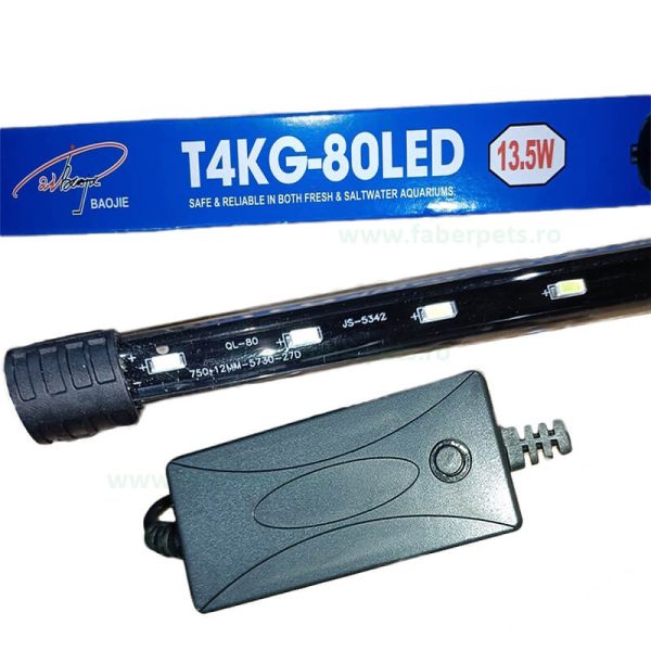 Lampa acvariu submersibila T4-LED 13W 80CM in dif. culori