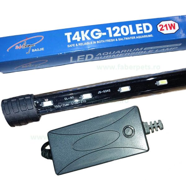 Lampa acvariu submersibila T4KG-LED 21W 120CM in dif. culori