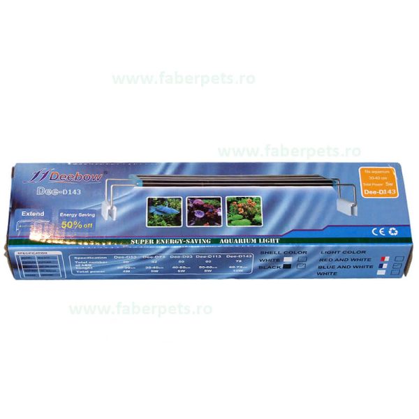 Lampa acvariu cu LED, Dee-D143 10 W