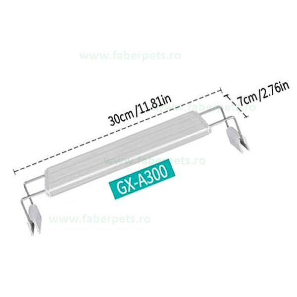 Lampa acvariu exterior cu LED, alb-albastru ROXIN GX-A300 8 W