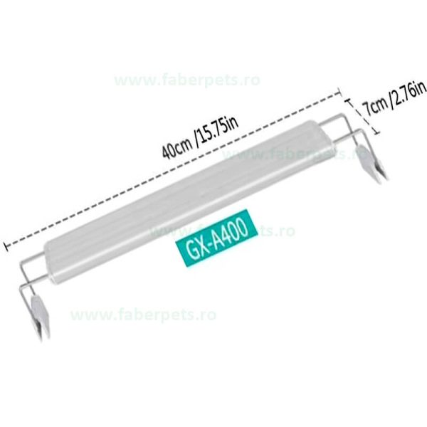 Lampa acvariu exterior cu LED, alb-albastru ROXIN GX-A400 10 W