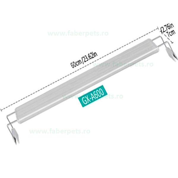 Lampa acvariu exterior cu LED, alb-albastru ROXIN GX-A600 16 W