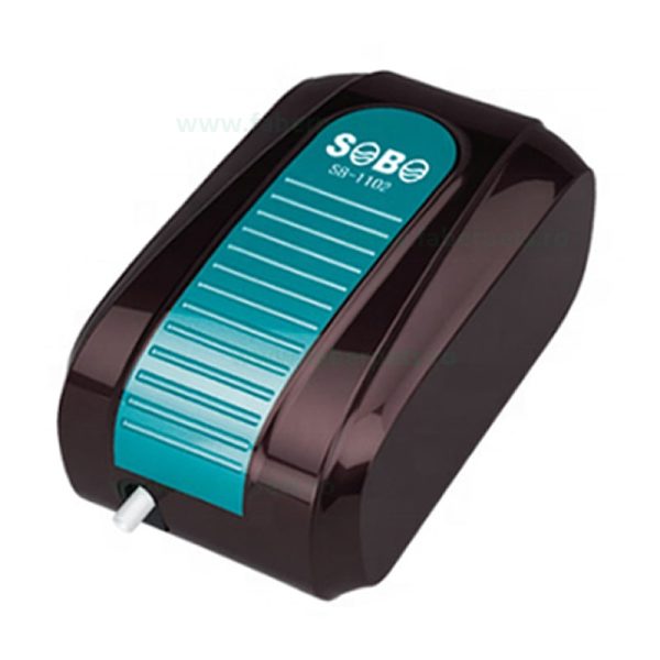 Pompa aer acvariu silentios SOBO SB-1102 4L/min 3.5W