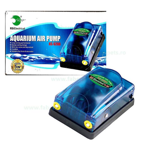 Pompa aer acvariu RS-628A 2*1.75 L/min 5W