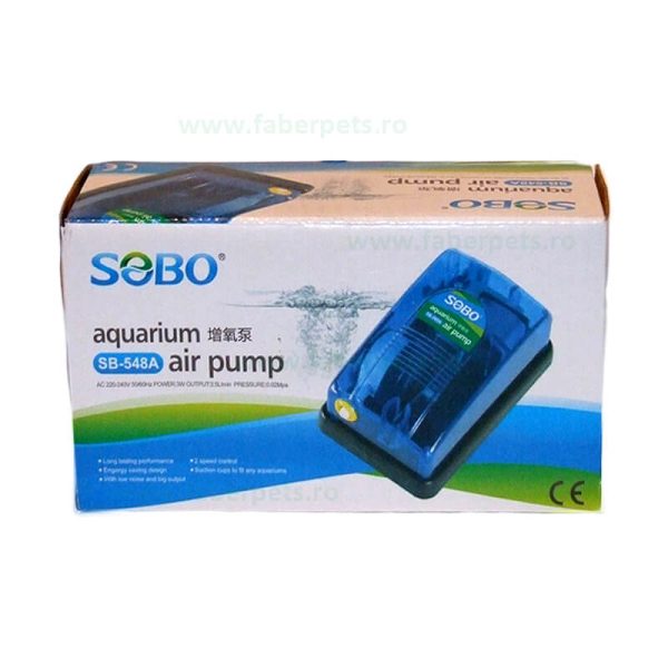 Pompa aer acvariu SOBO SB-548A 3.5L/min 3W