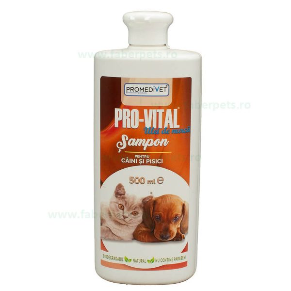 Sampon PRO-VITAL cu ulei de nurca caini si pisici 500 ml