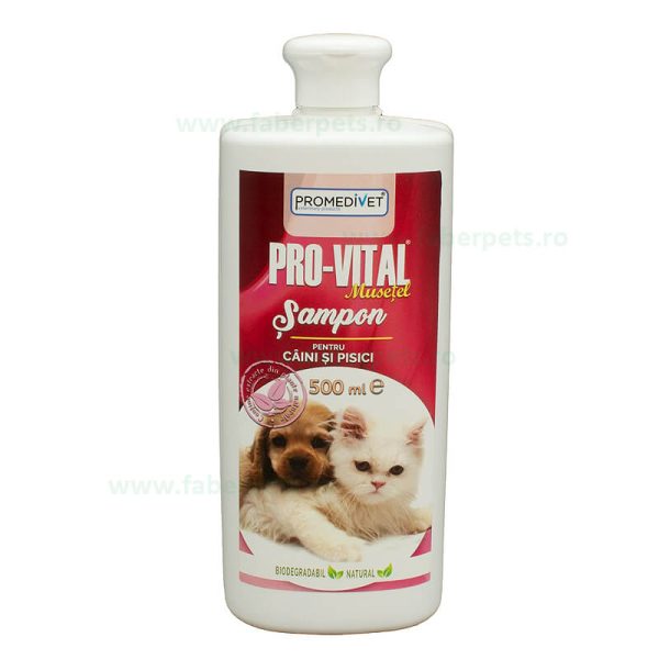 Sampon PRO-VITAL cu musetel caini si pisici 500 ml