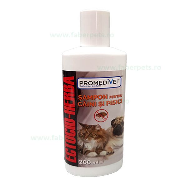 Sampon ECTOCID-HERBA antiparazitar pt caini-pisici 200 ml
