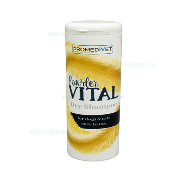 Sampon uscat Powder Vital pt caini si pisici -100 gr
