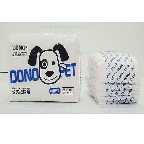 Scutece pentru animale masculi M 10 buc