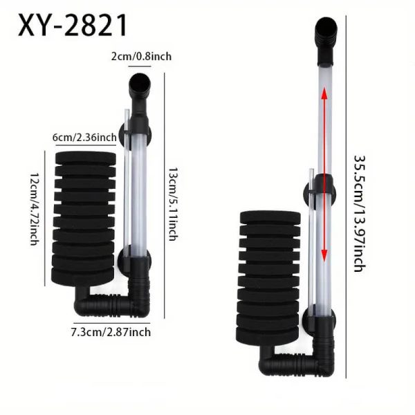 Filtru burete cu teava Ø6 cm XY-2821