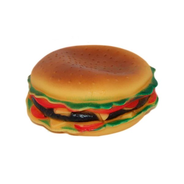 Jucarie hamburger cu sunet 8 cm