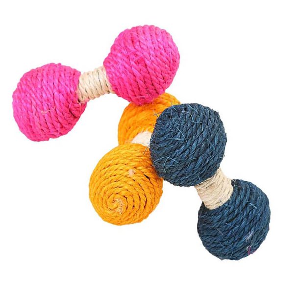 Jucarie pisici haltera sizal 13 cm