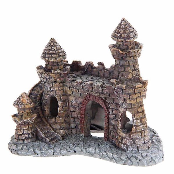 Decor castel cu turnuri 12*10 cm