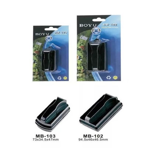 Razuitor magnetic pt. acvariu BOYU 9,45x4,6x4,65 cm