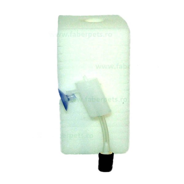 Filtru burete simplu pentru acvariu, patrat 6x6x17 cm cu ventuza