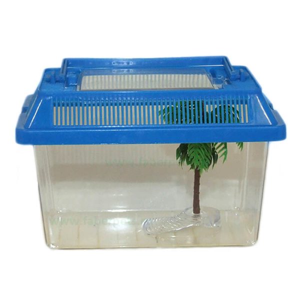 Acvariu plastic pentru animale mici 21x14x15 cm