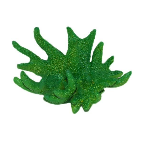 Ornament acvariu coral verde 10*7 cm
