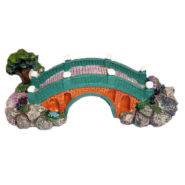 Decor acvariu podulet arcuit 16*7*5 cm
