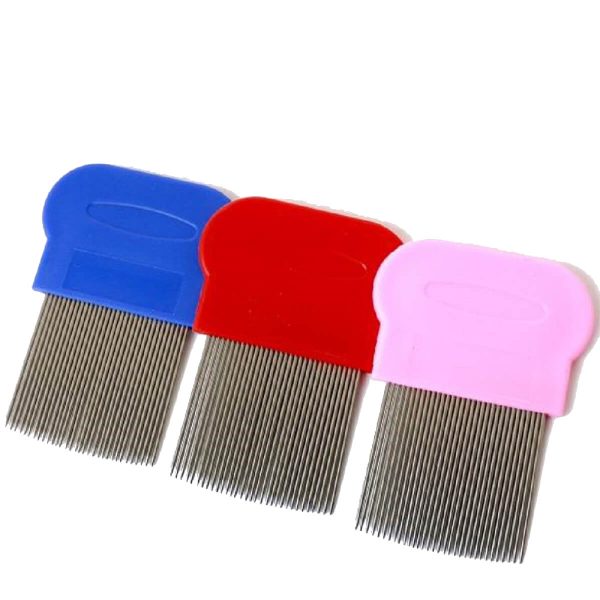 Pieptan mic cu dinti lungi si densi pentru purici 4*4 cm