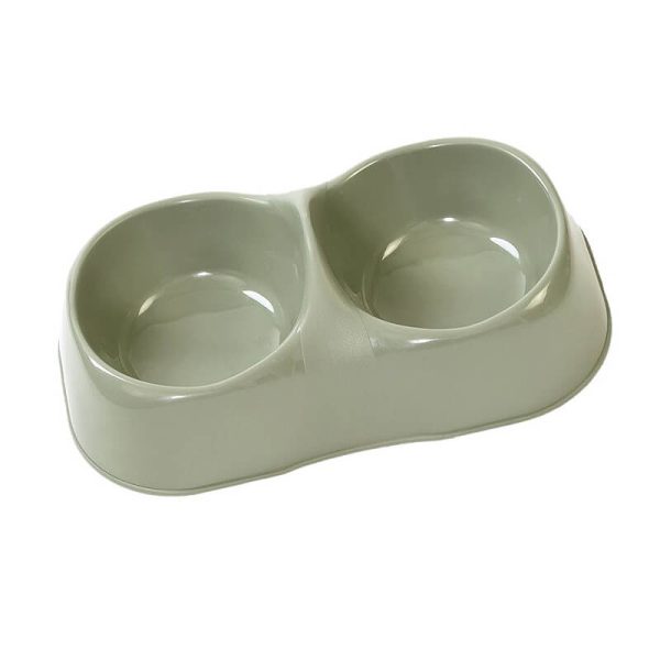 Castron dublu plastic oval 2x0.15 l